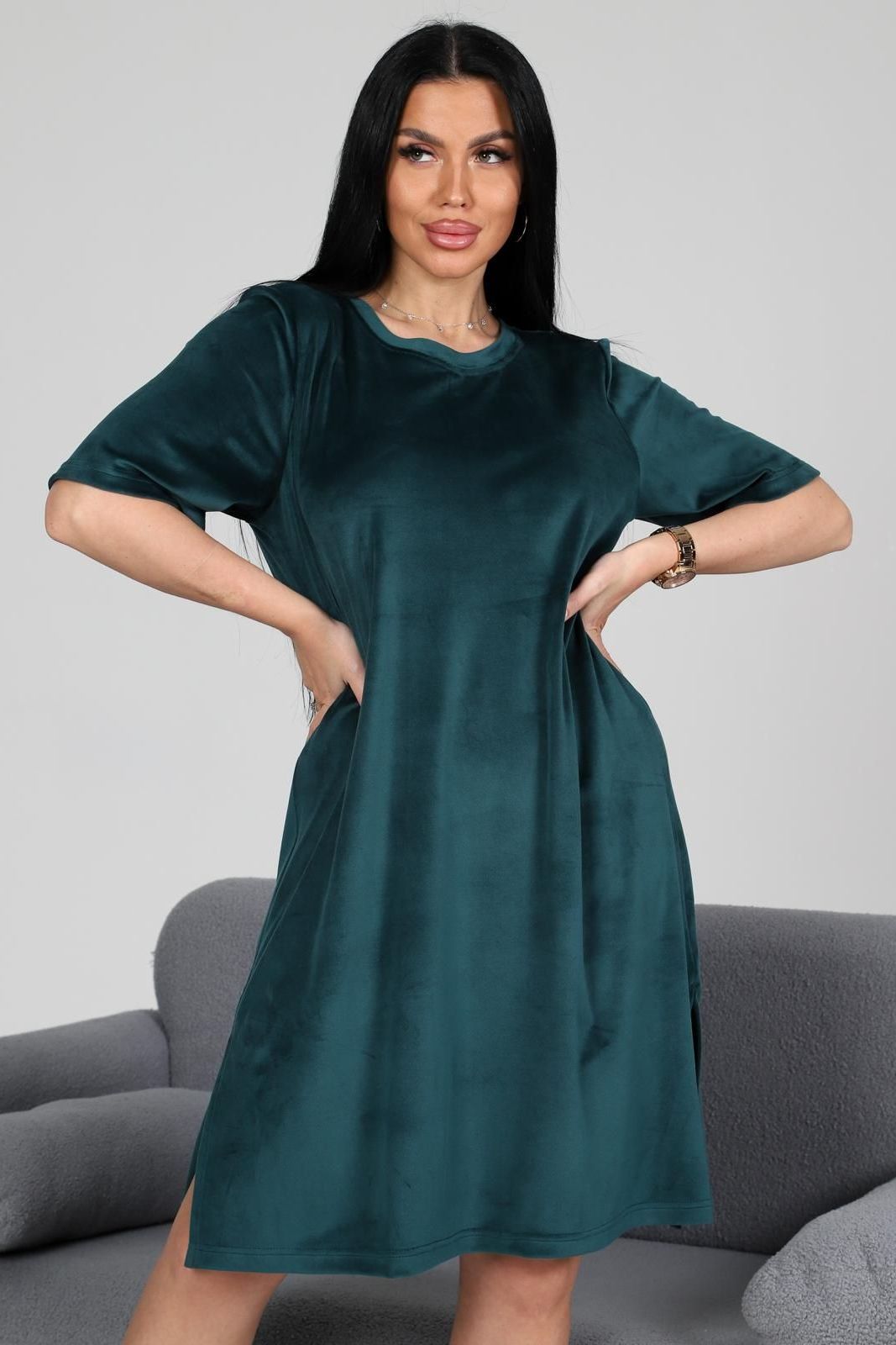 Платье домашнее из велюра Iv-capriz