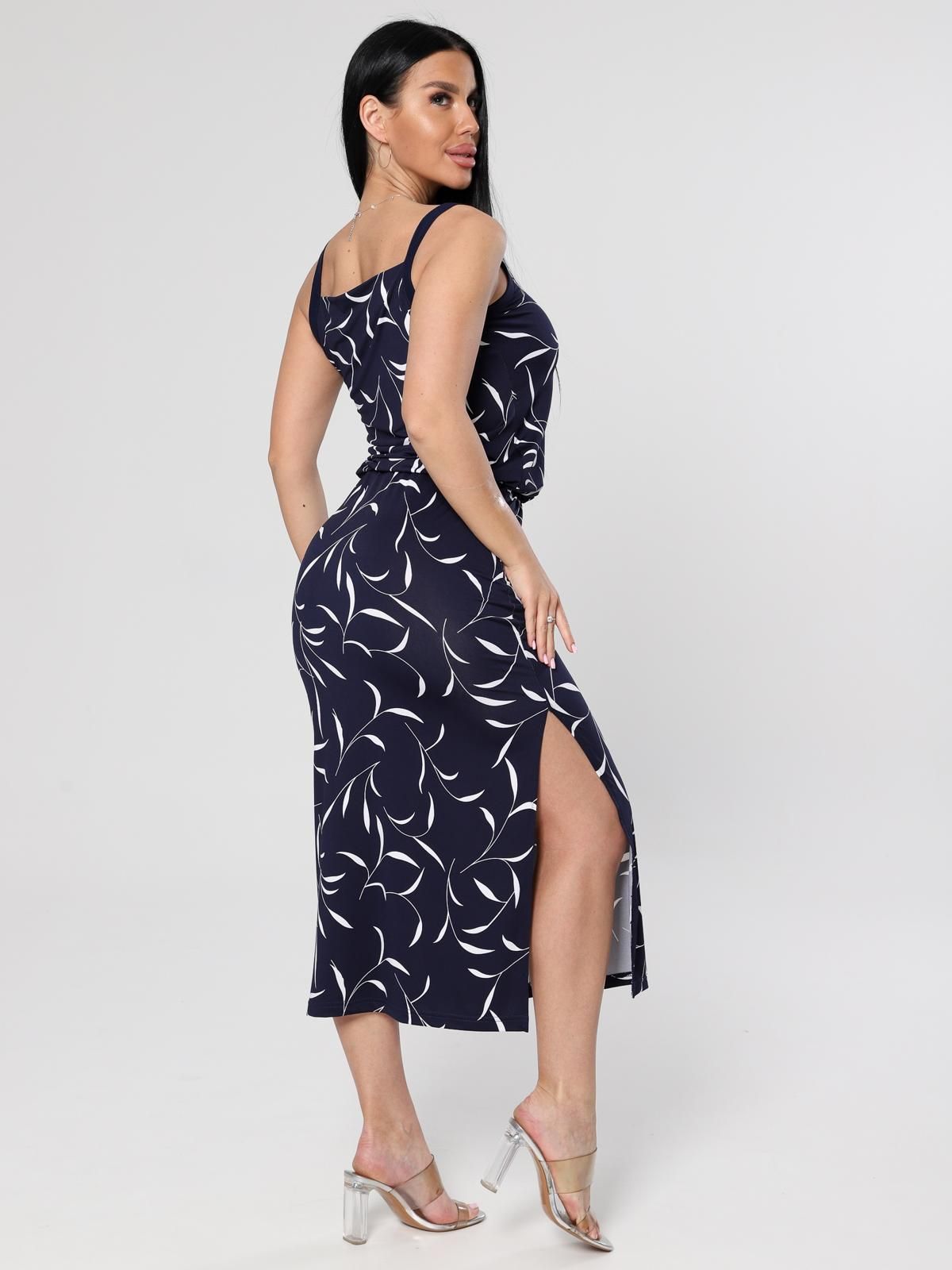 Платье трикотажное с принтом Iv-capriz(фото6)