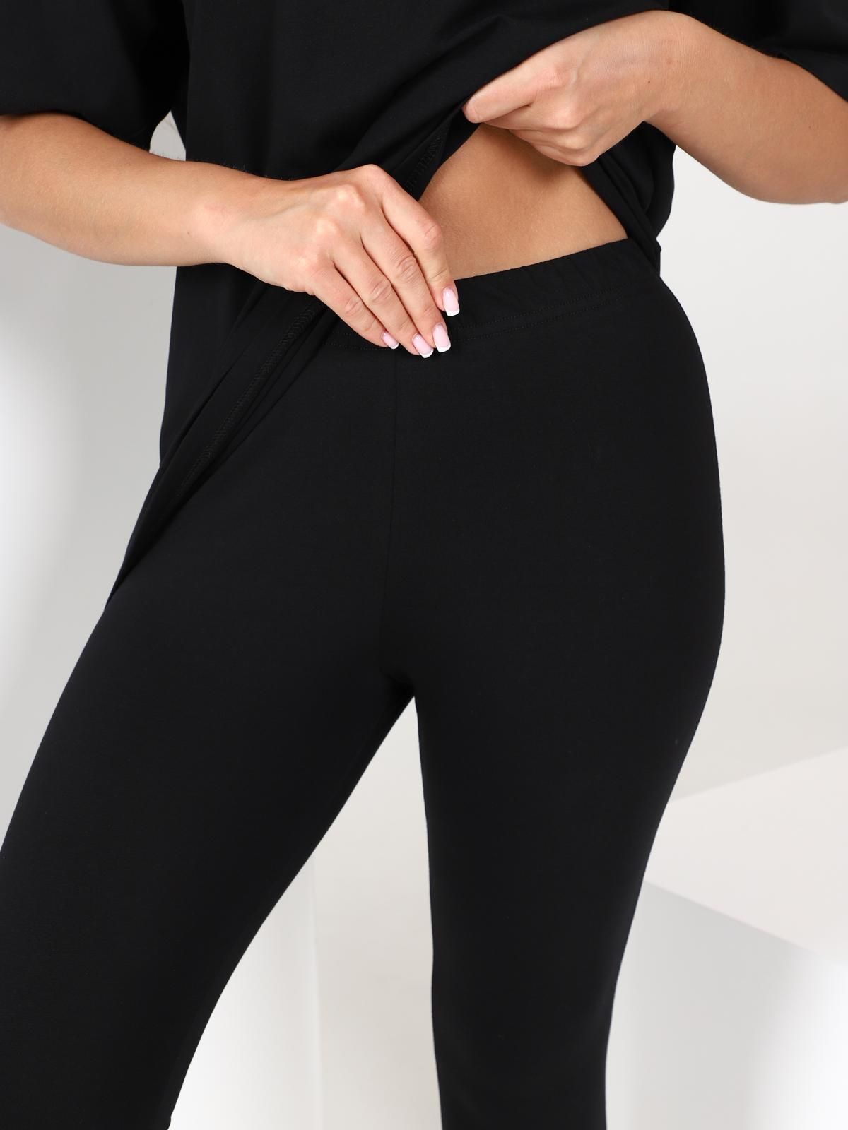 Велосипедки трикотажные в чёрном цвете Iv-capriz(фото3)