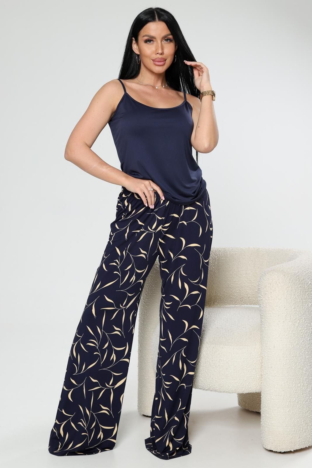 Брюки повседневные с принтом Iv-capriz