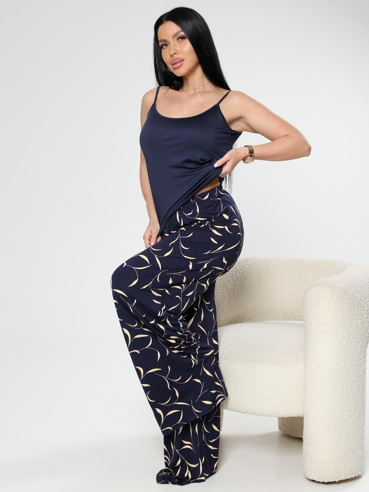 Брюки повседневные с принтом Iv-capriz(фото6)