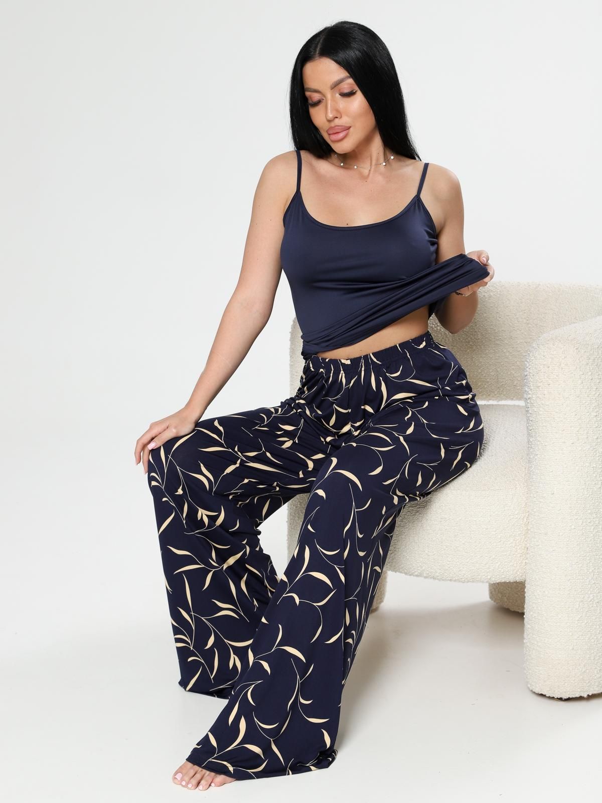 Брюки повседневные с принтом Iv-capriz(фото3)