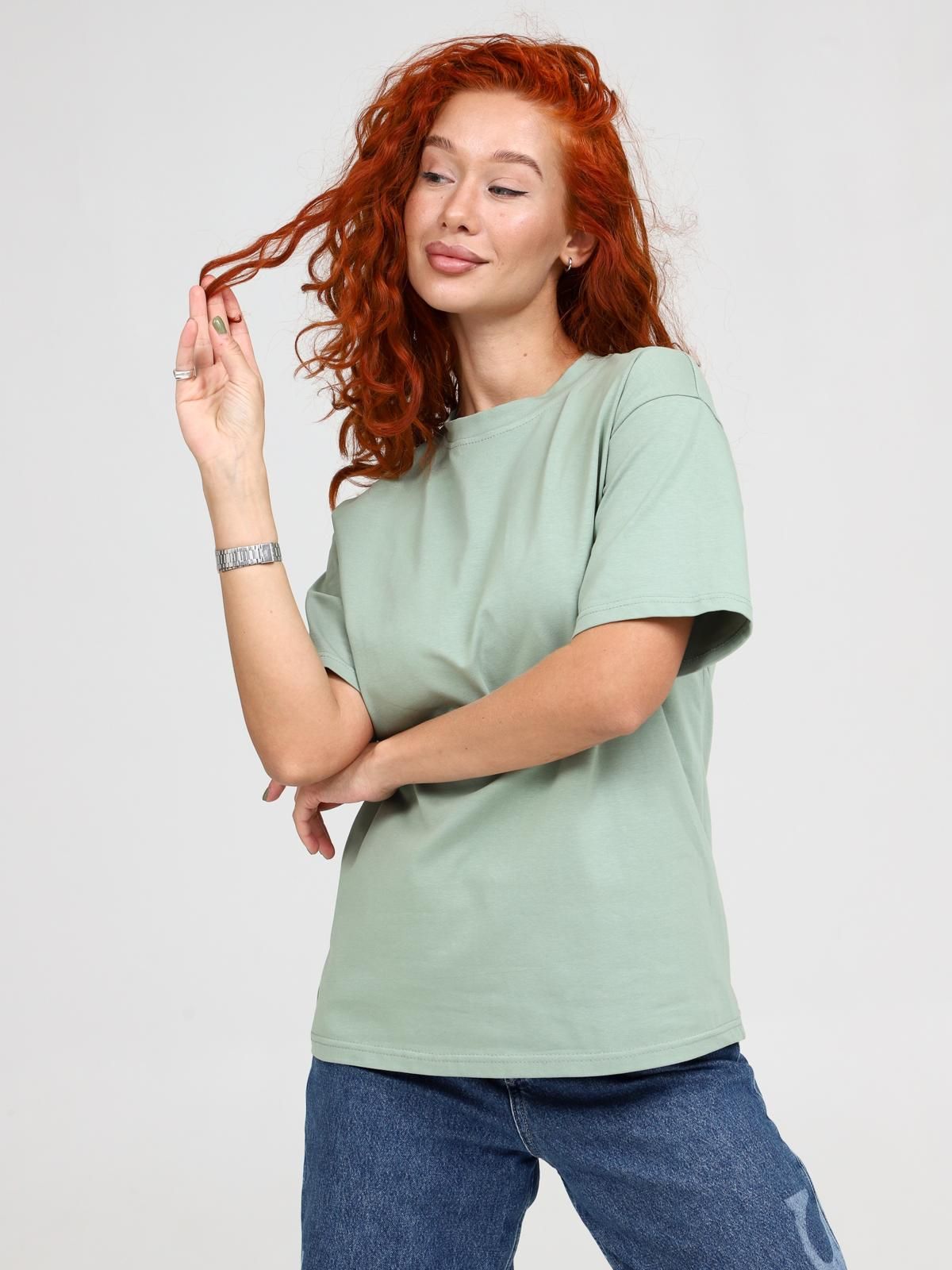 Футболка трикотажная в оливковом цвете Iv-capriz(фото3)