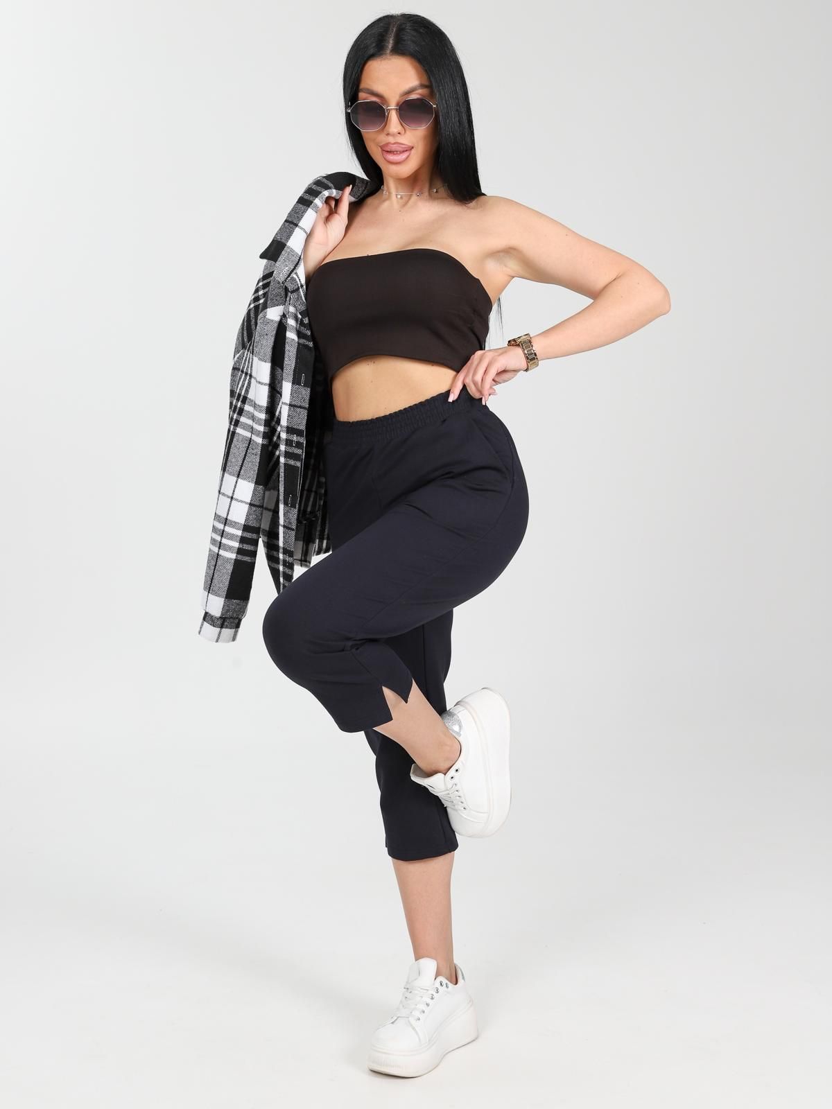 Бриджи трикотажные в цвете индиго Iv-capriz(фото5)