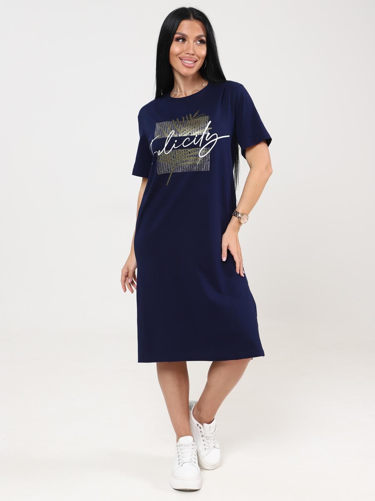 Платье домашнее трикотажное с принтом Iv-capriz(фото3)