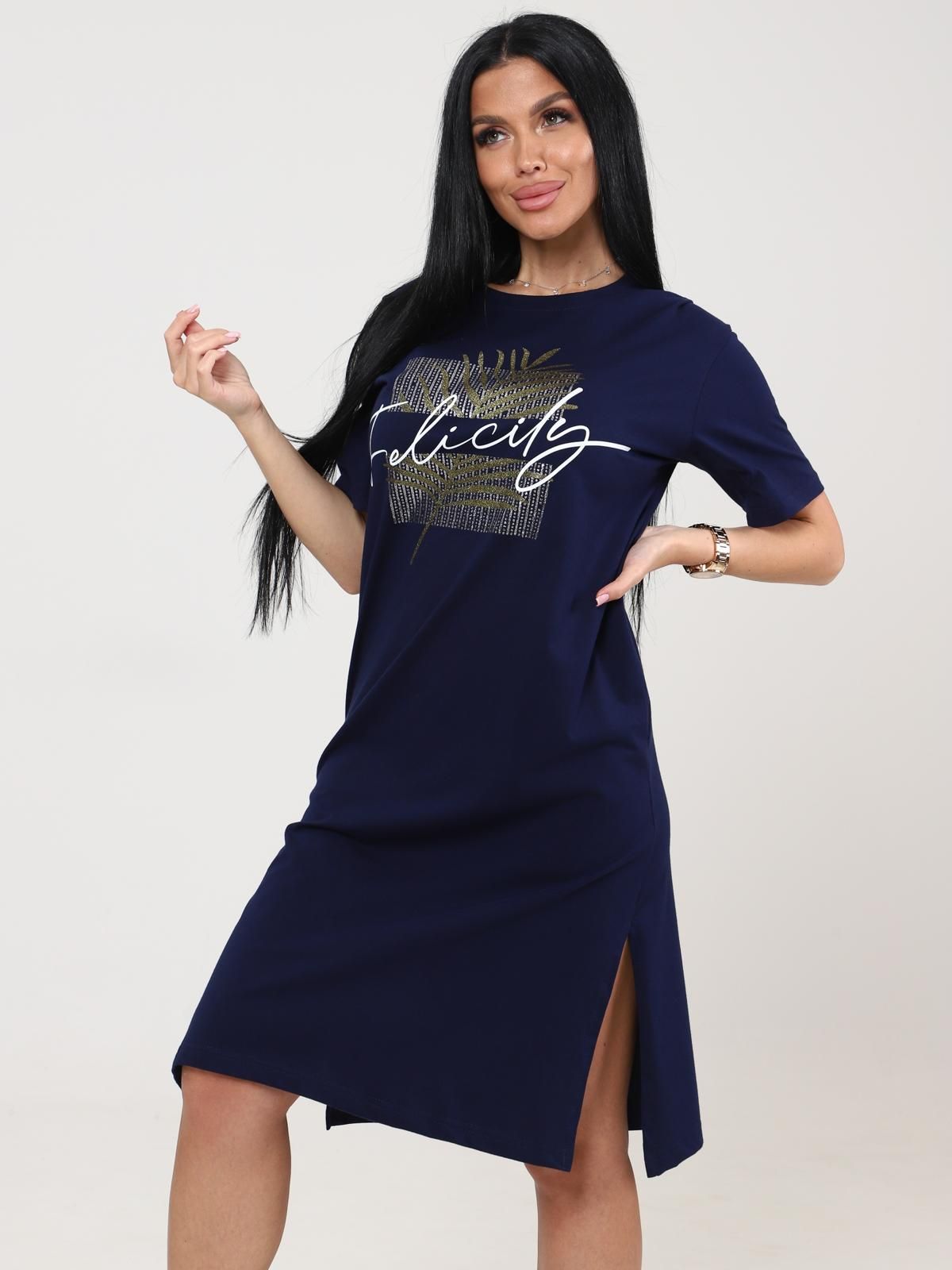 Платье домашнее трикотажное с принтом Iv-capriz(фото6)