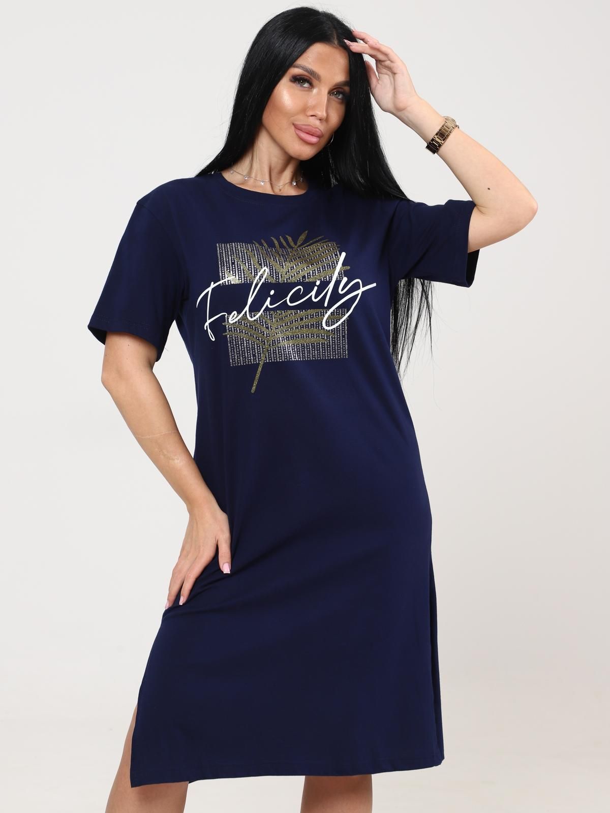 Платье домашнее трикотажное с принтом Iv-capriz(фото2)