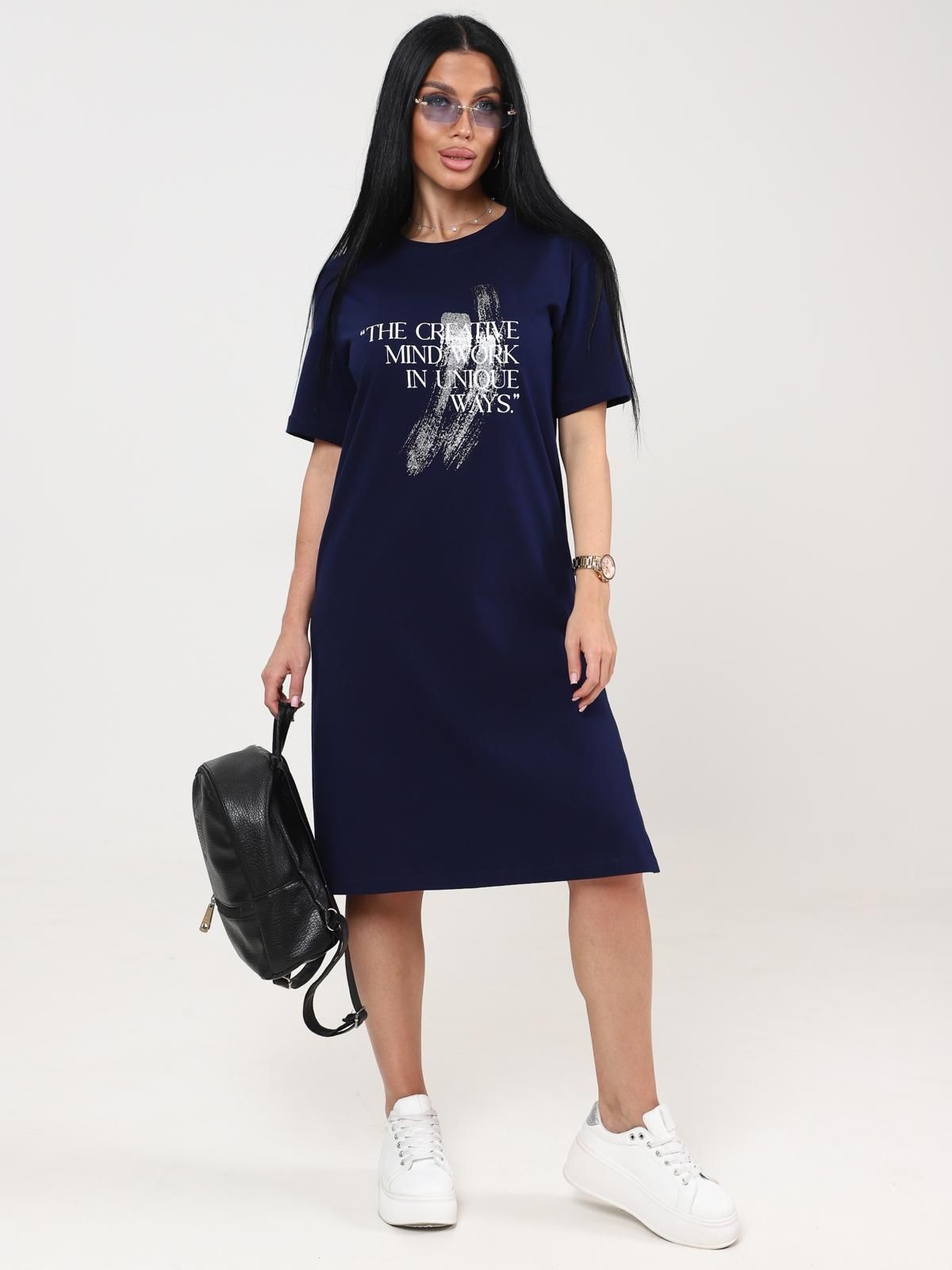 Платье домашнее трикотажное с принтом Iv-capriz(фото3)