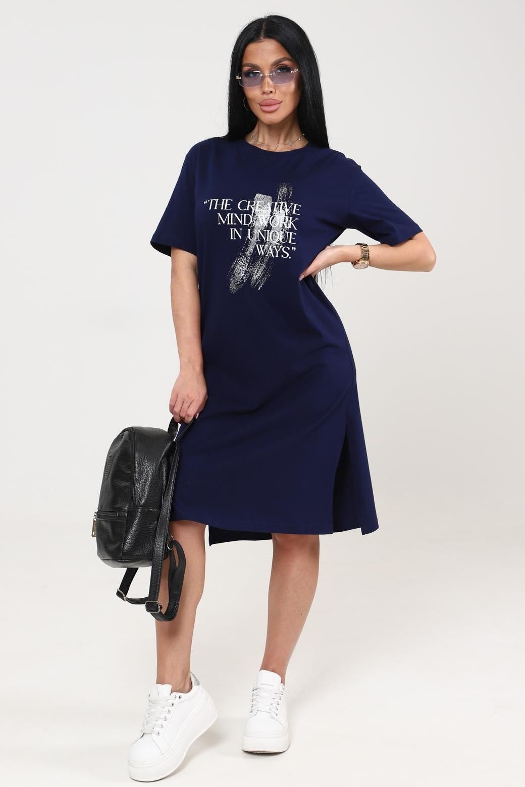 Платье домашнее трикотажное с принтом Iv-capriz