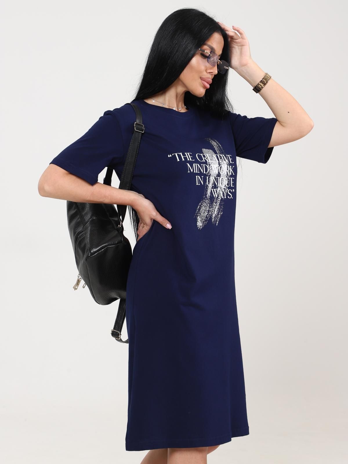 Платье домашнее трикотажное с принтом Iv-capriz(фото6)