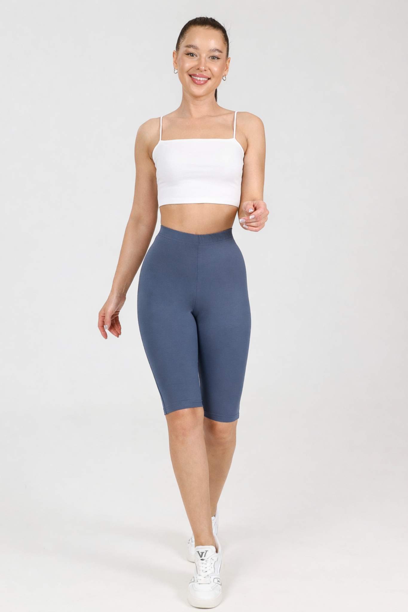 Велосипедки трикотажные серые Iv-capriz(фото5)