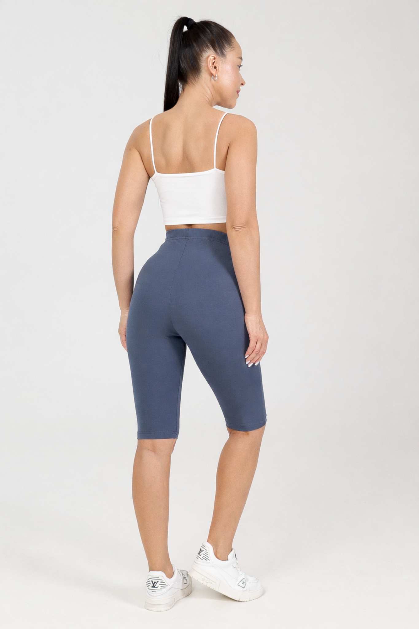 Велосипедки трикотажные серые Iv-capriz(фото6)