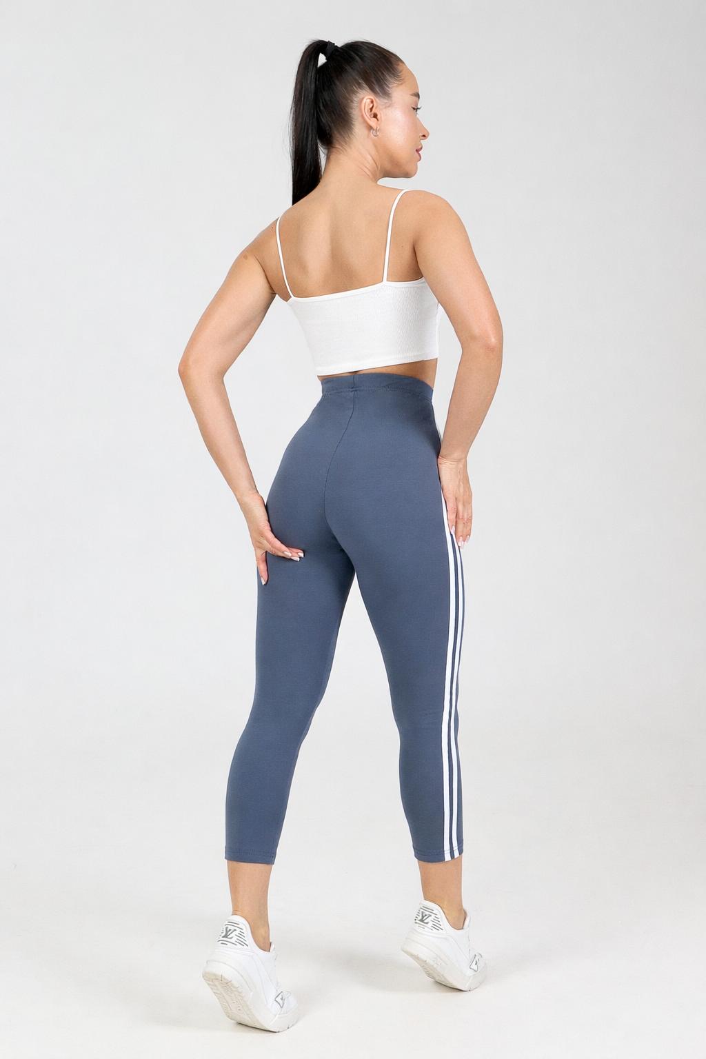 Капри серые трикотажные с лампасами Iv-capriz(фото7)