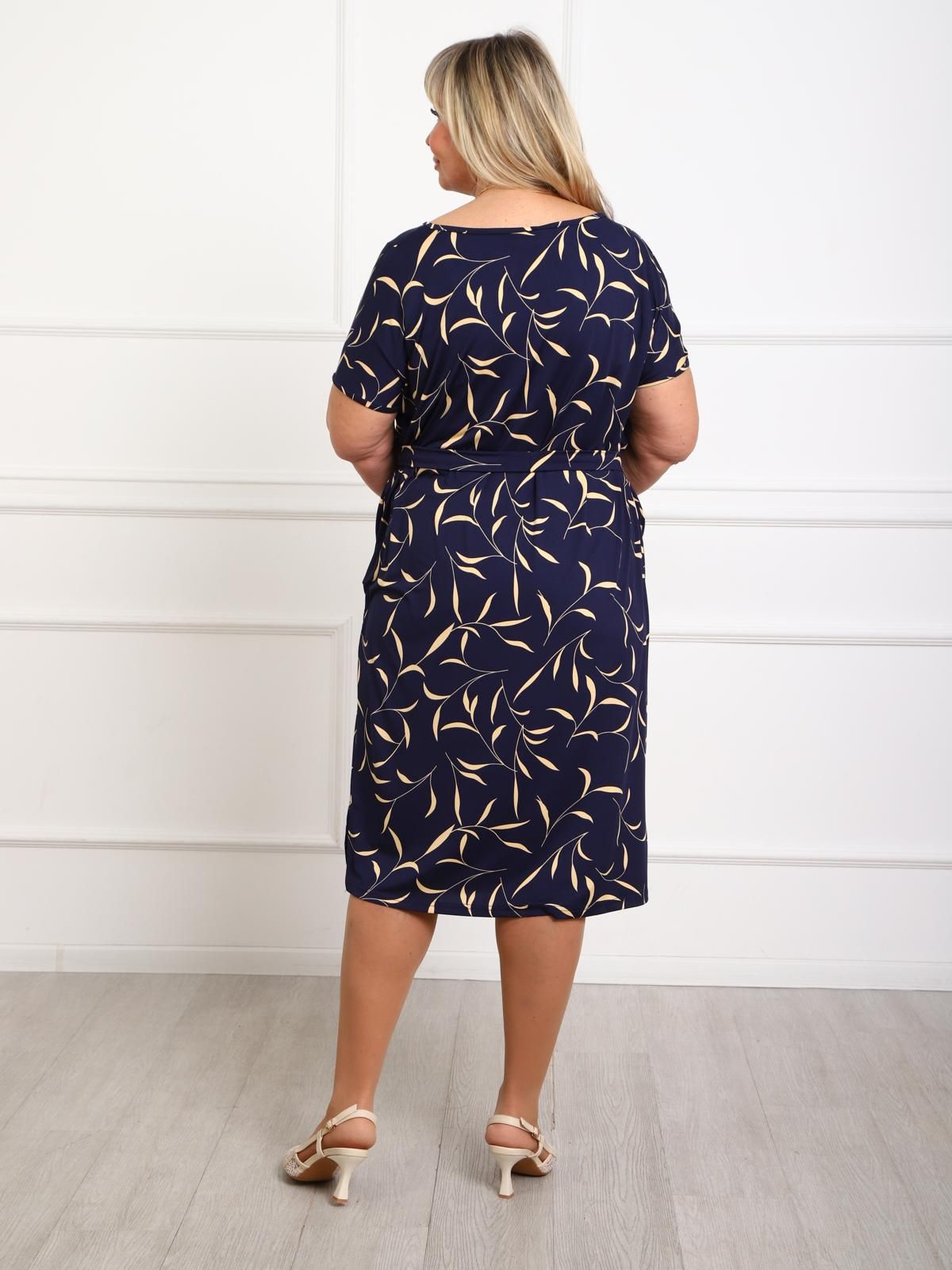 Платье трикотажное с поясом Iv-capriz(фото8)