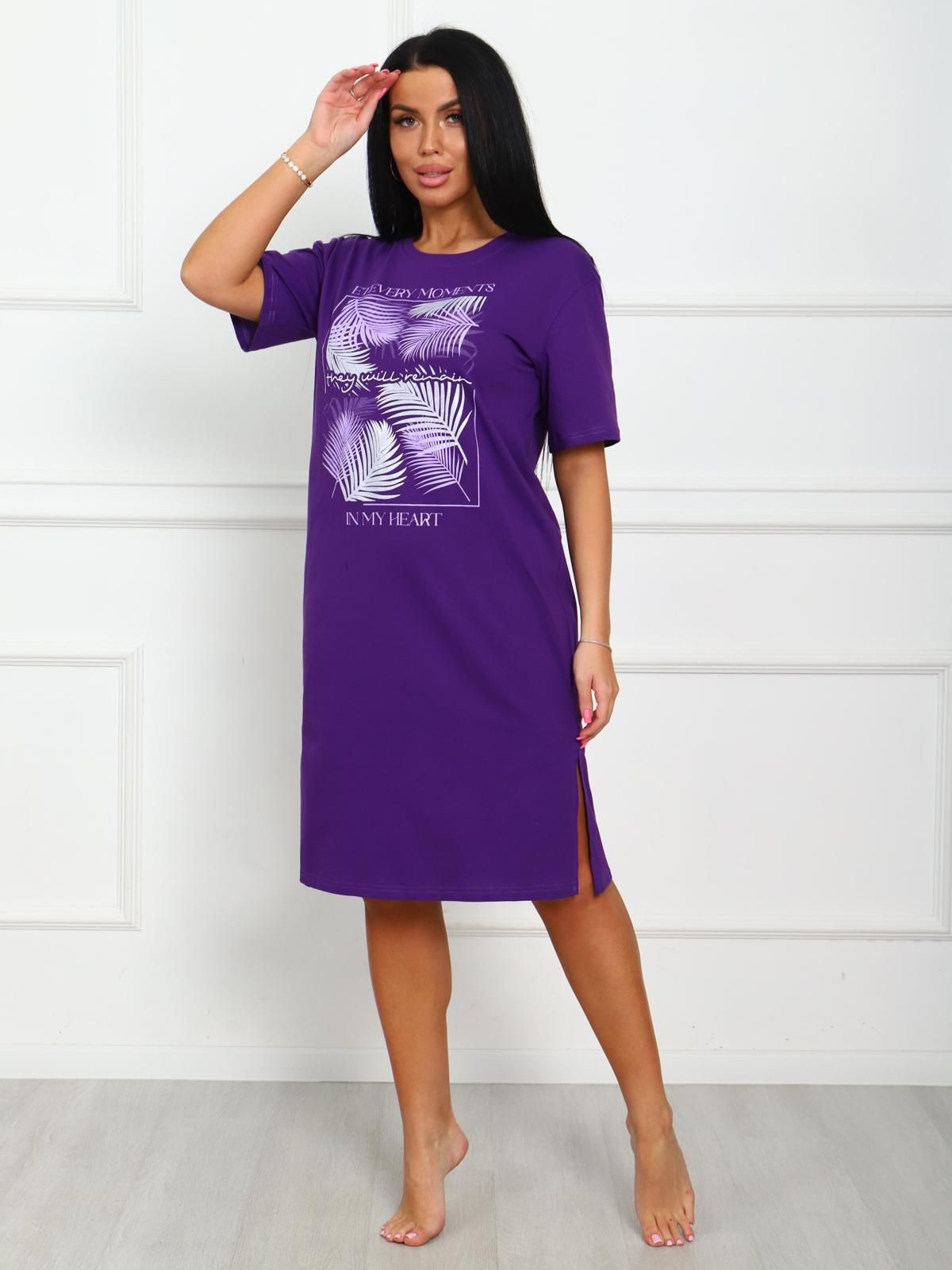 Платье домашнее трикотажное с принтом Iv-capriz(фото2)