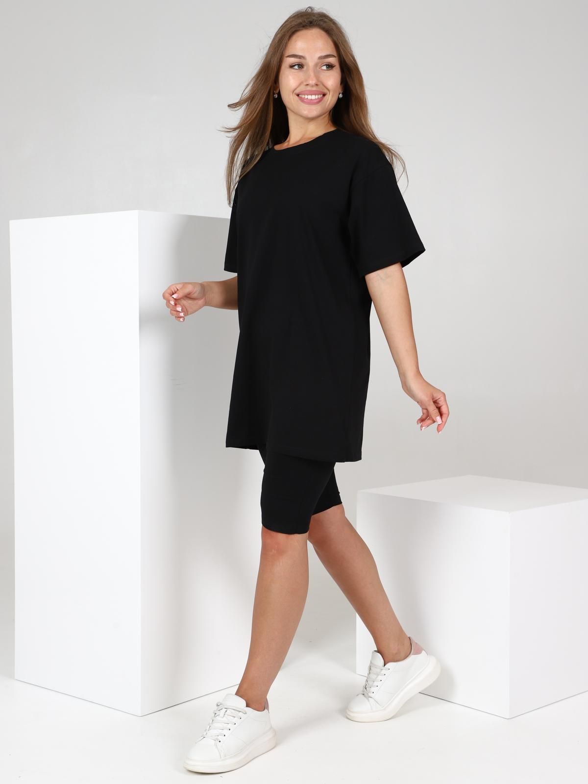 Велосипедки трикотажные в чёрном цвете Iv-capriz(фото2)