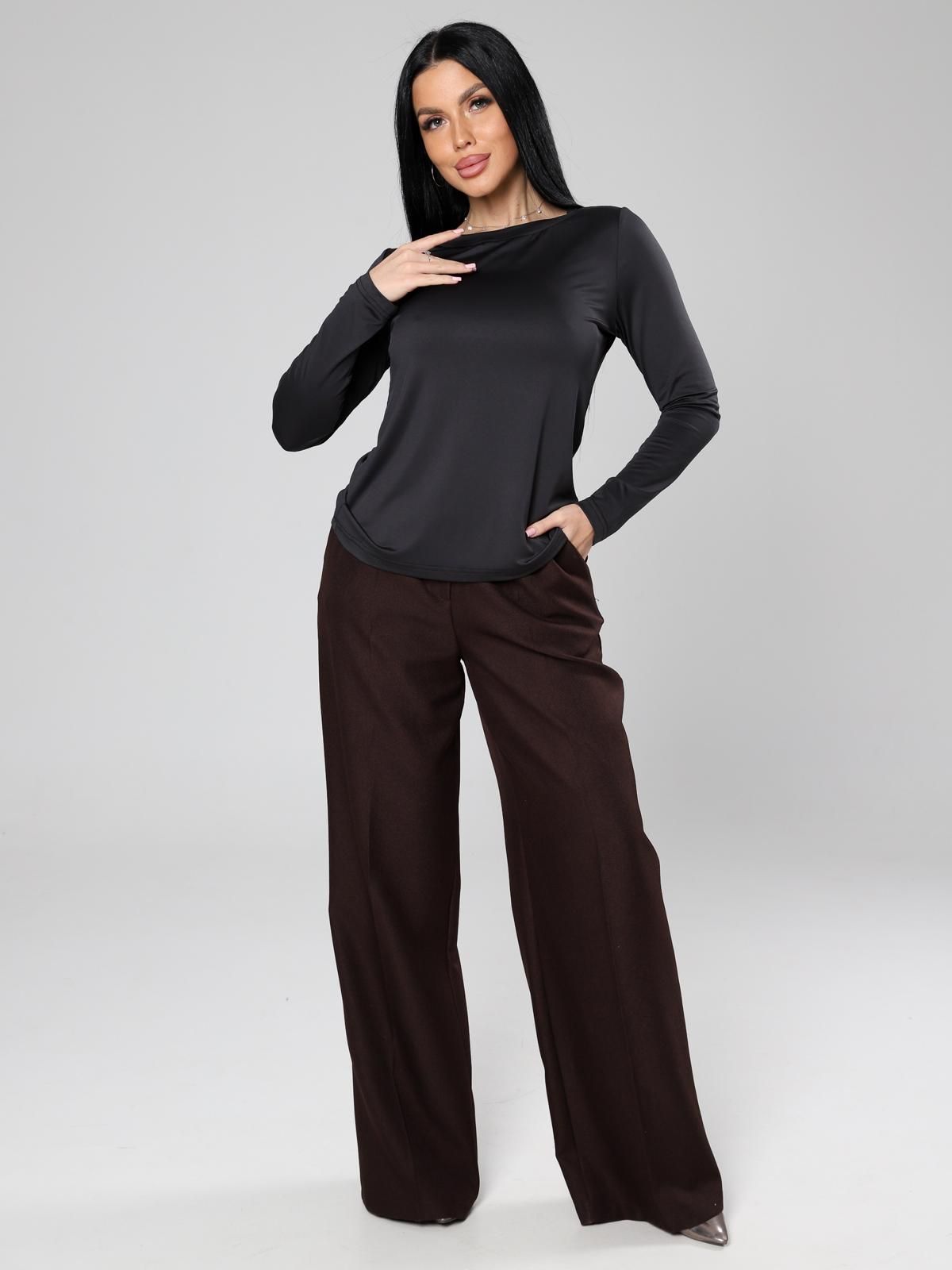 Лонгслив трикотажный в цвете антрацит Iv-capriz(фото5)