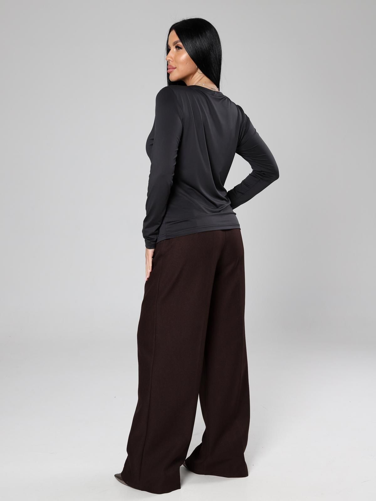 Лонгслив трикотажный в цвете антрацит Iv-capriz(фото7)