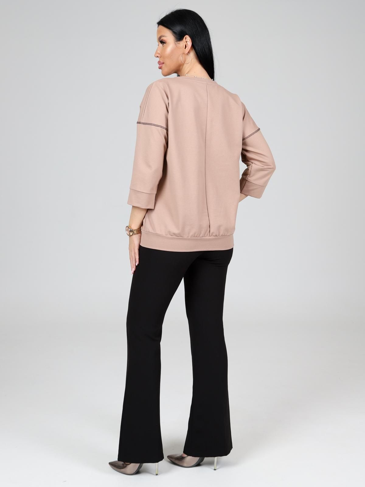 Свитшот бежевый из футера Iv-capriz(фото7)