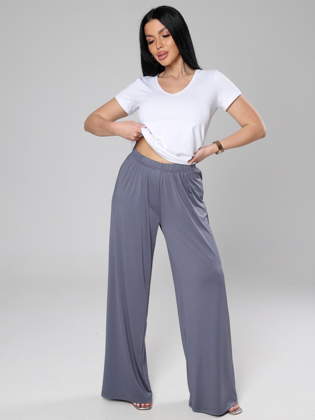 Брюки повседневные серые Iv-capriz(фото5)