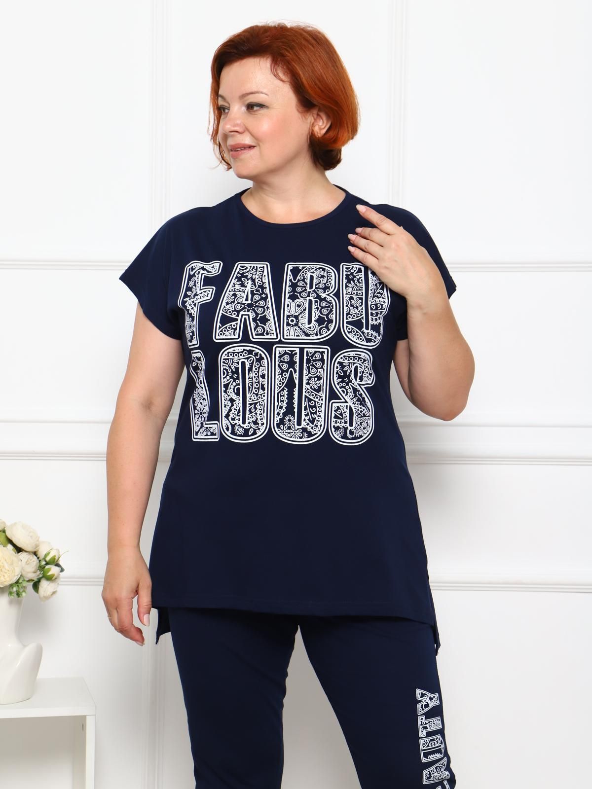 Костюм трикотажный с бриджами в синем цвете Iv-capriz(фото3)