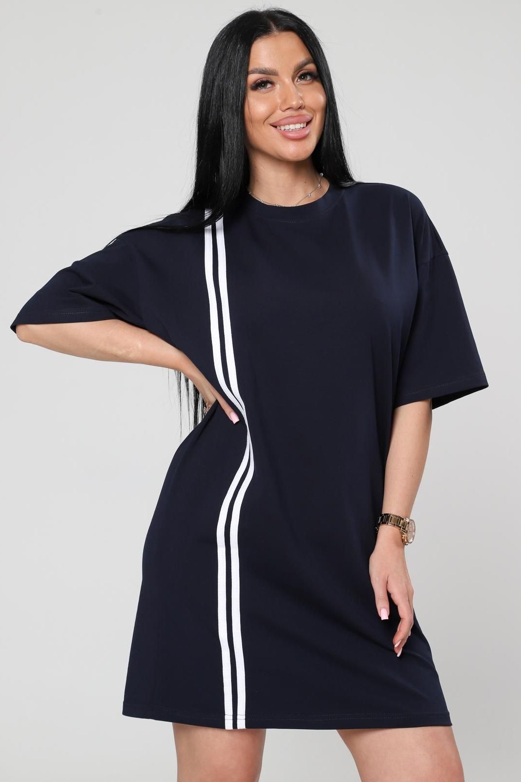 Платье трикотажное с лампасами Iv-capriz(фото2)