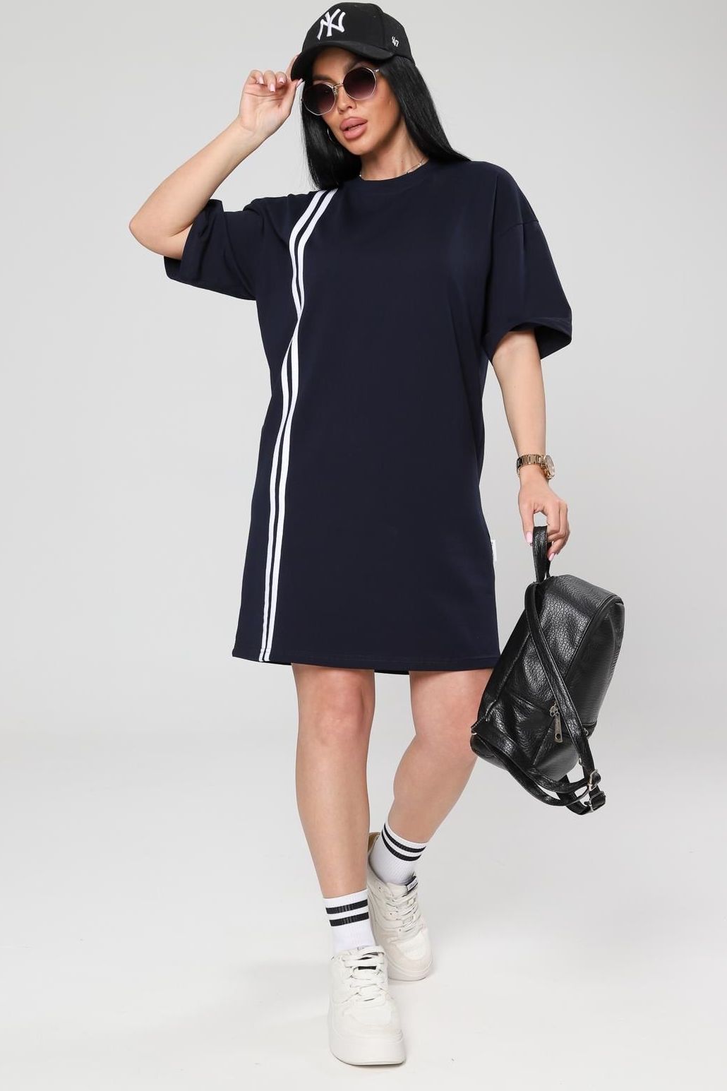 Платье трикотажное с лампасами Iv-capriz