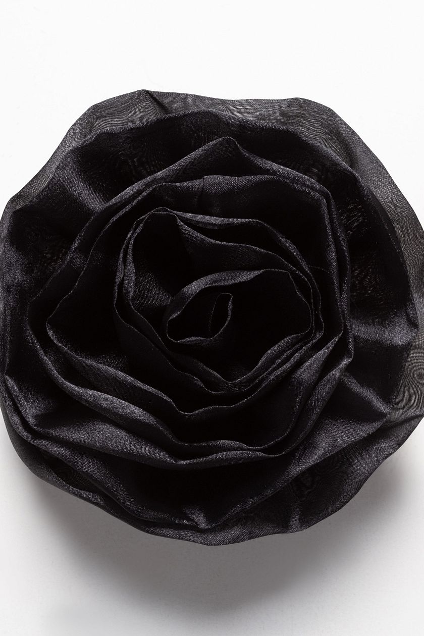 Брошь чёрная из органзы Charutti(фото2)
