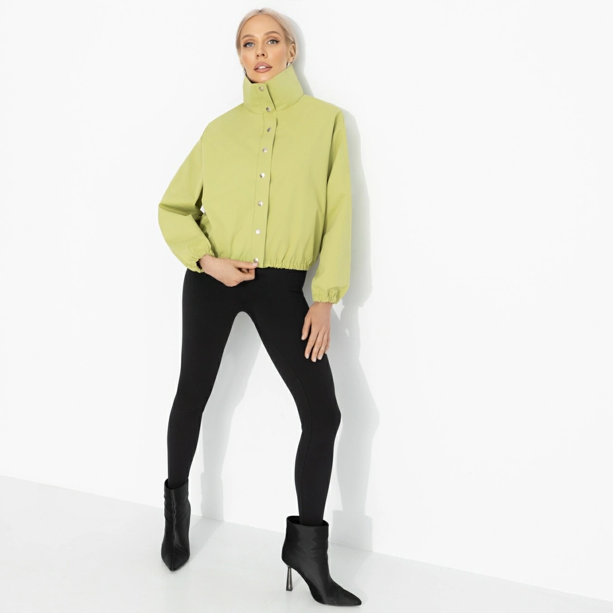 Ветровка оливкового цвета на кнопках Charutti(фото2)