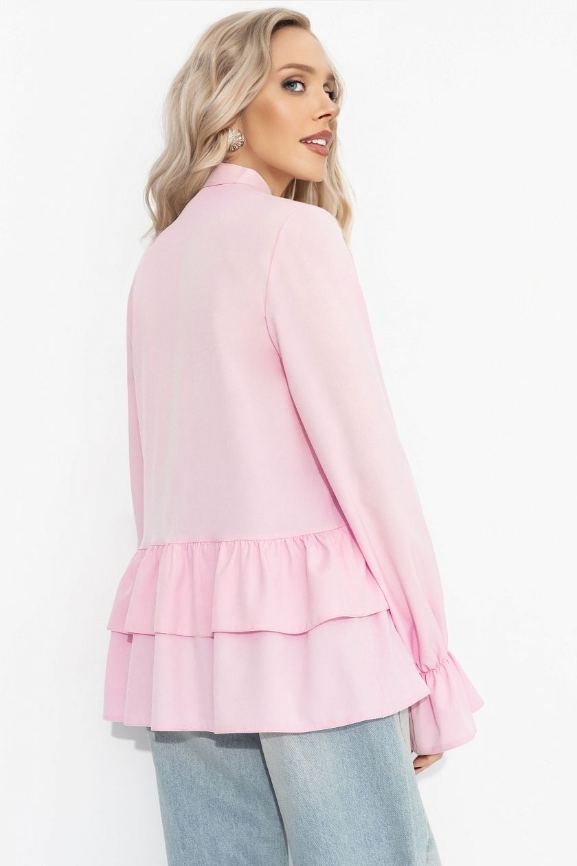 Блузка розовая в стиле бохо Charutti(фото6)