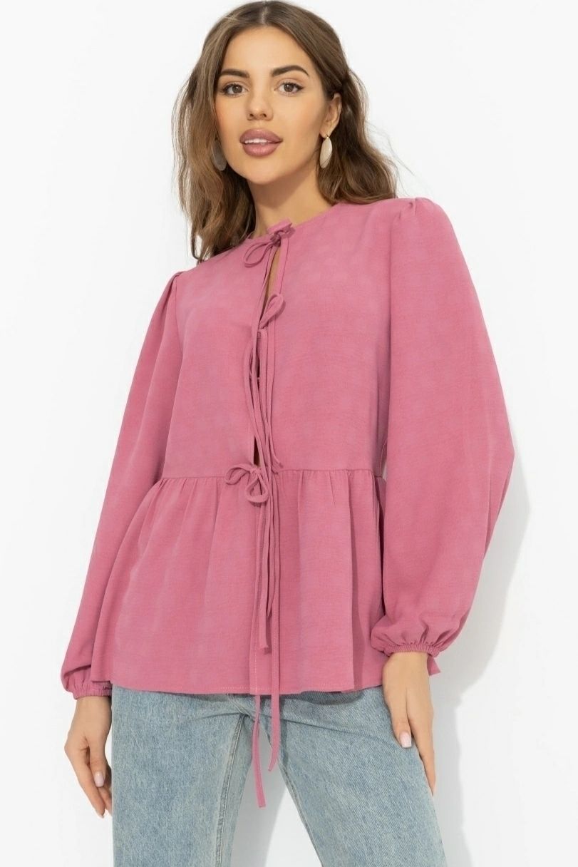 Блузка розовая в стиле бохо Charutti