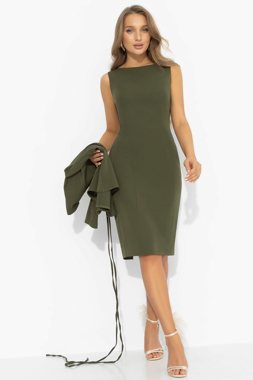 Костюм-двойка в оливковом цвете Charutti(фото6)