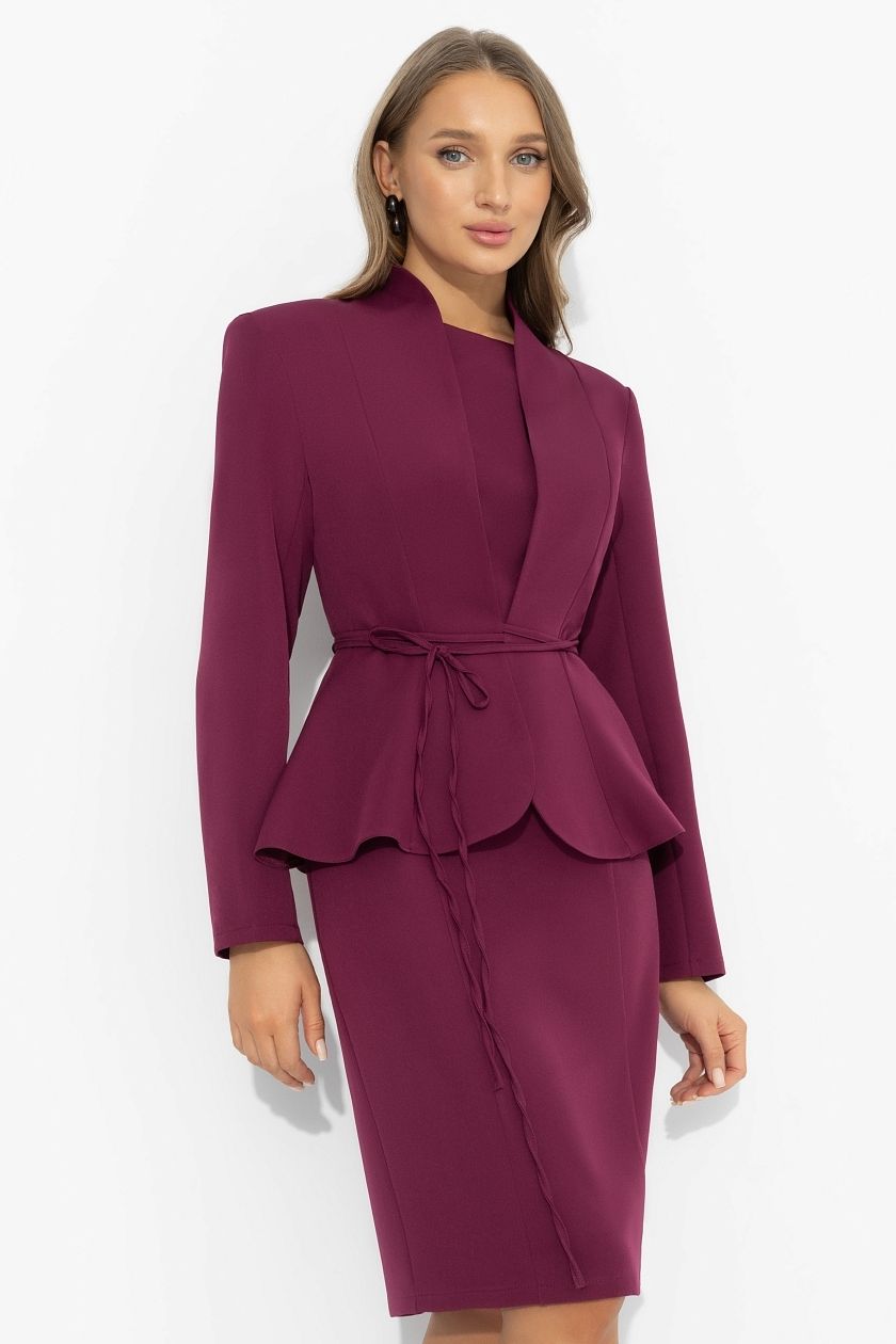 Костюм-двойка в винном цвете Charutti