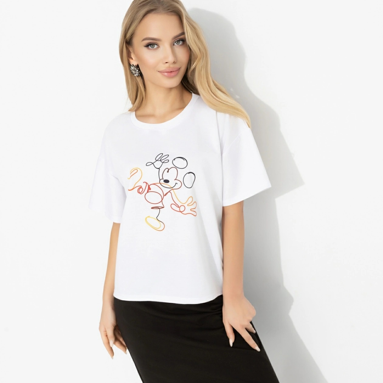 Футболка белая с принтом Charutti(фото2)