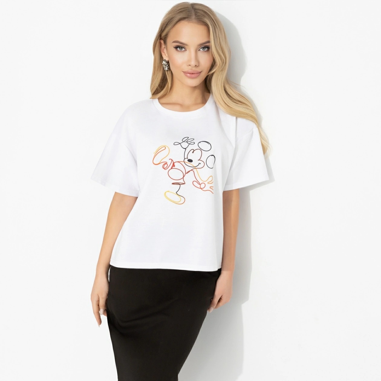 Футболка белая с принтом Charutti(фото6)