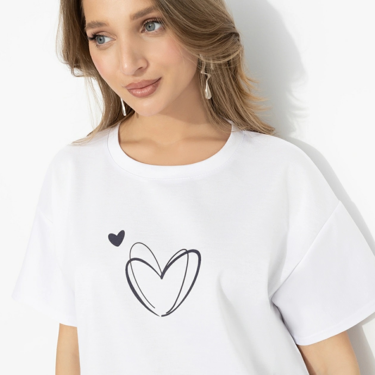 Футболка белая с принтом Charutti(фото3)