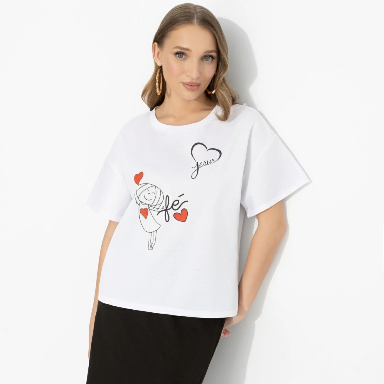 Футболка белая с принтом Charutti(фото3)