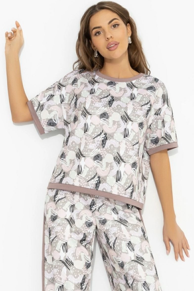 Футболка трикотажная с принтом Charutti