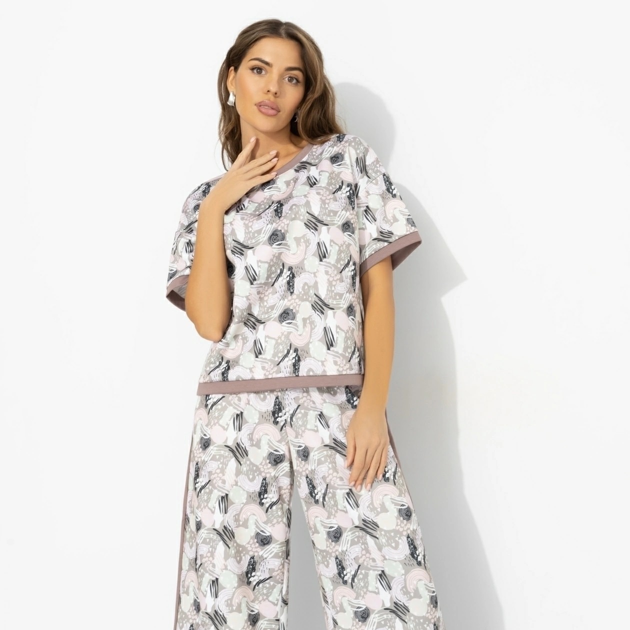 Футболка трикотажная с принтом Charutti(фото3)