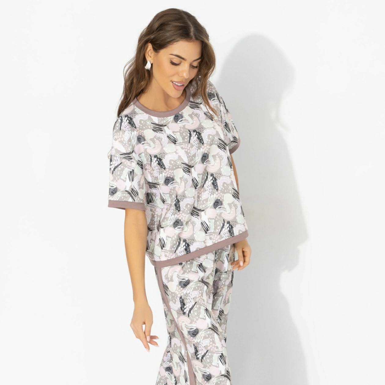 Футболка трикотажная с принтом Charutti(фото5)