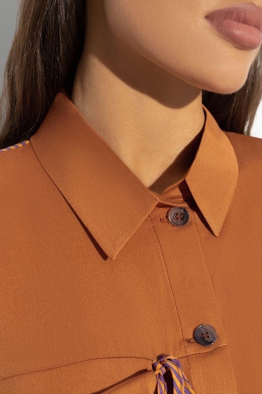 Рубашка медного цвета Charutti(фото4)