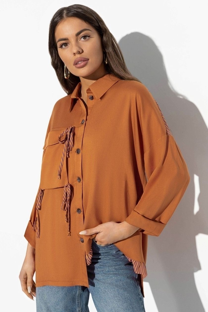 Рубашка медного цвета Charutti(фото3)