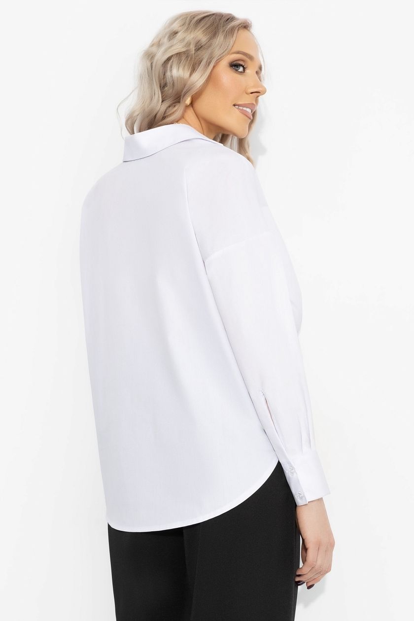 Рубашка белая из хлопка Charutti(фото5)