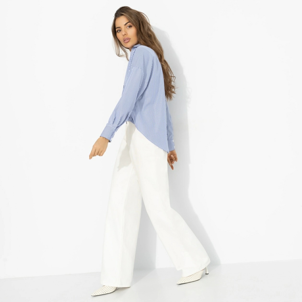 Рубашка женская в полоску Charutti(фото5)