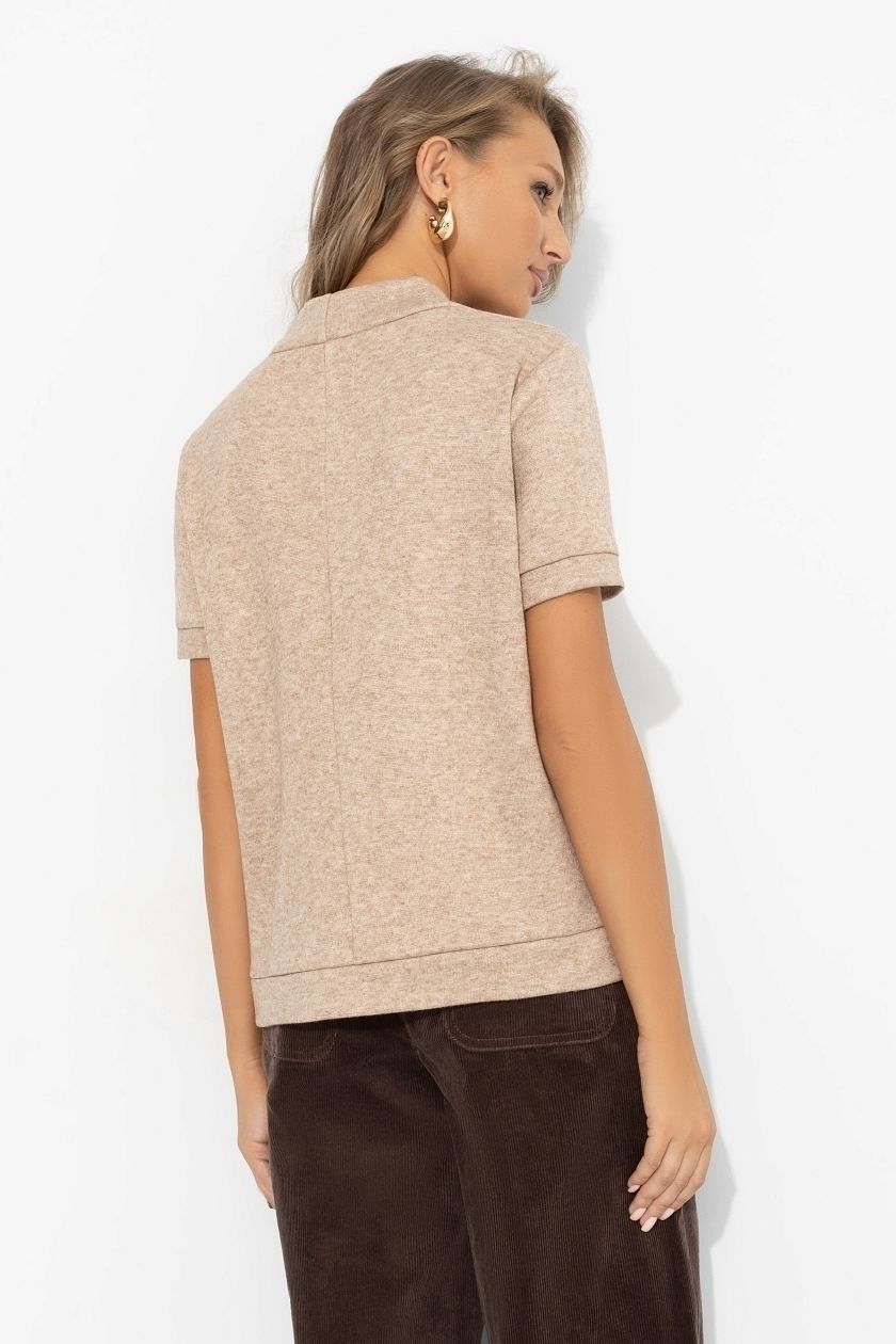 Водолазка бежевая из экозамши Charutti(фото8)