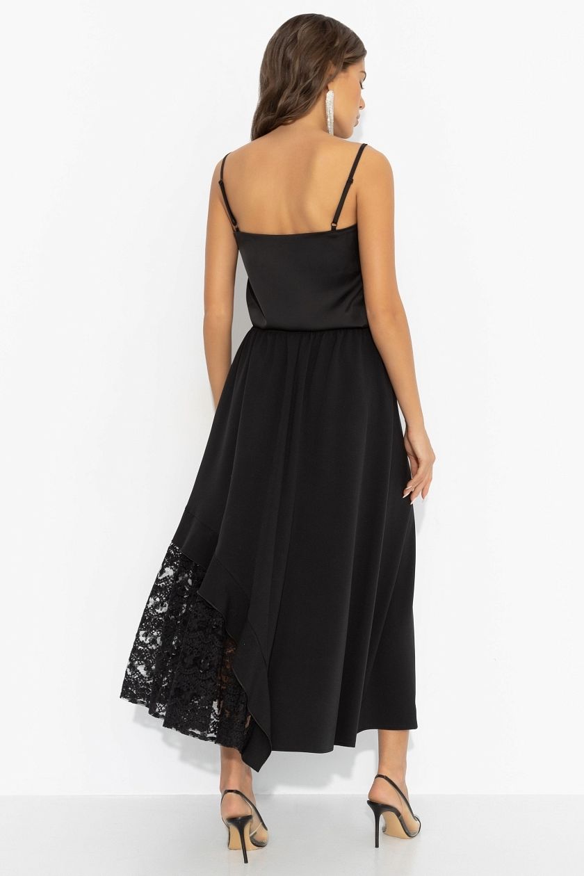 Юбка длинная чёрная для особенных моментов Charutti(фото8)