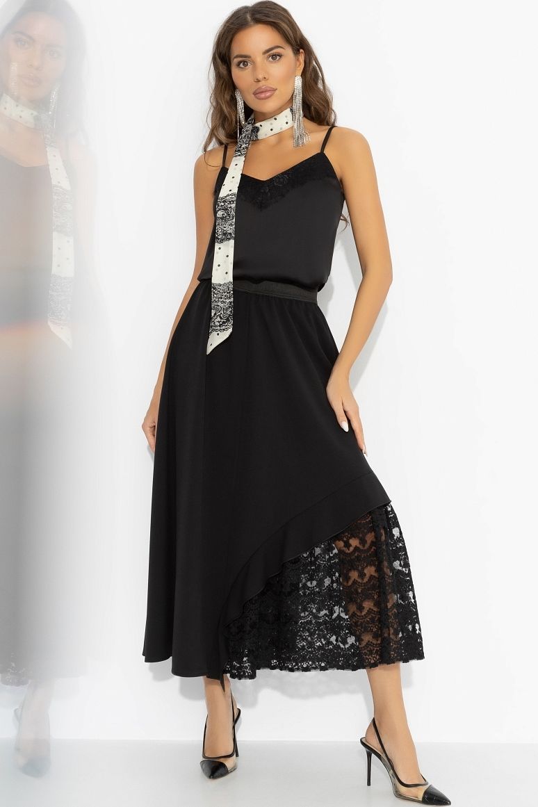 Юбка длинная чёрная для особенных моментов Charutti