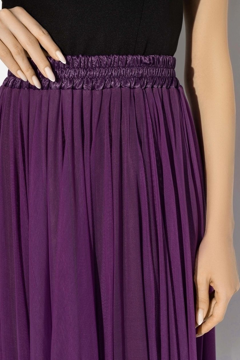 Юбка сиреневая из сетки Charutti(фото4)