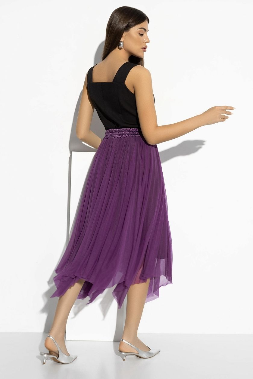Юбка сиреневая из сетки Charutti(фото6)