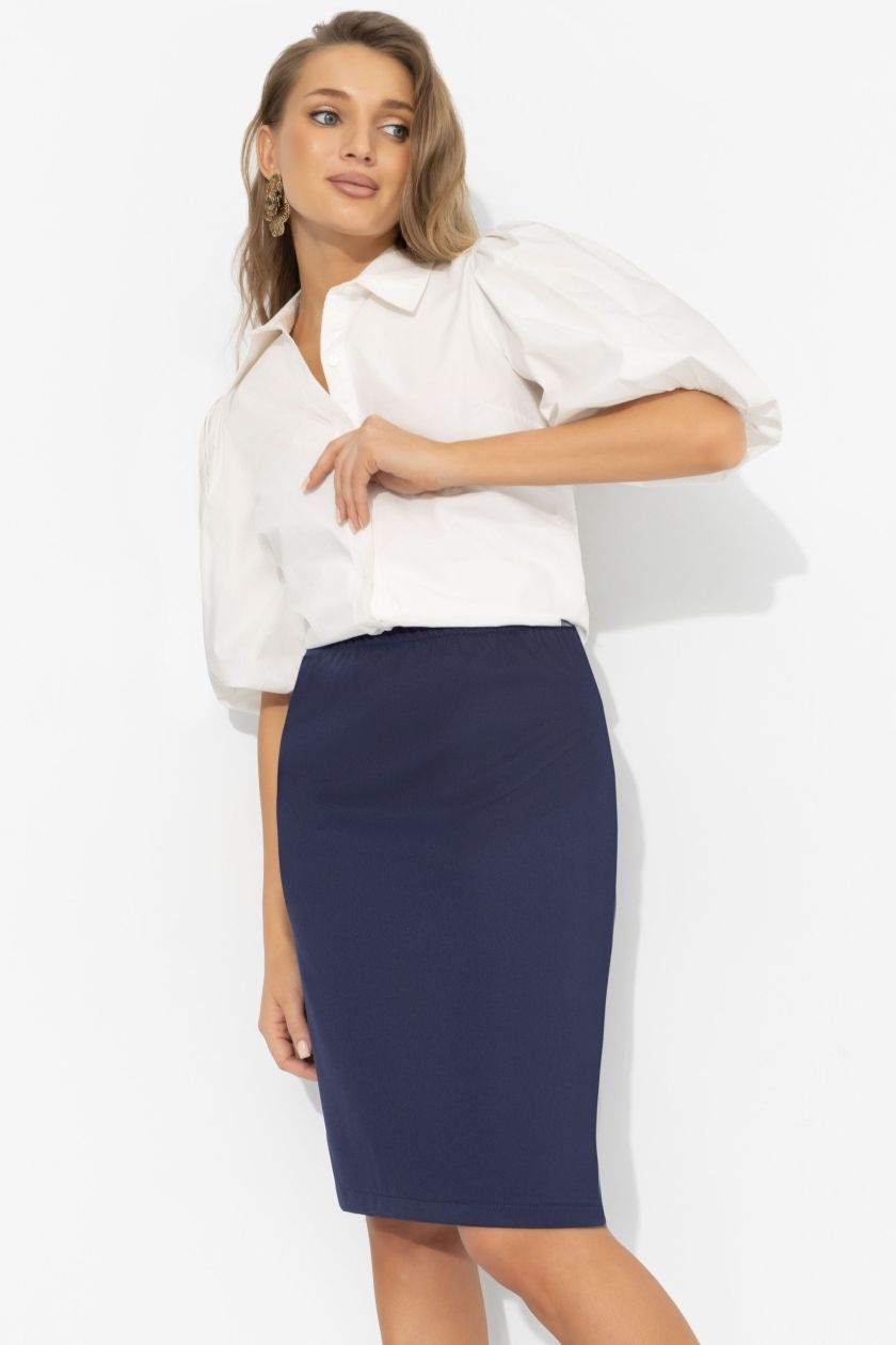 Юбка-карандаш синяя Charutti(фото5)